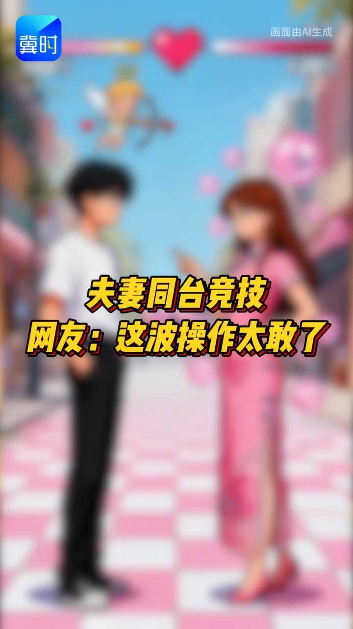 夫妻同台竞技，网友：这波操作太敢了！