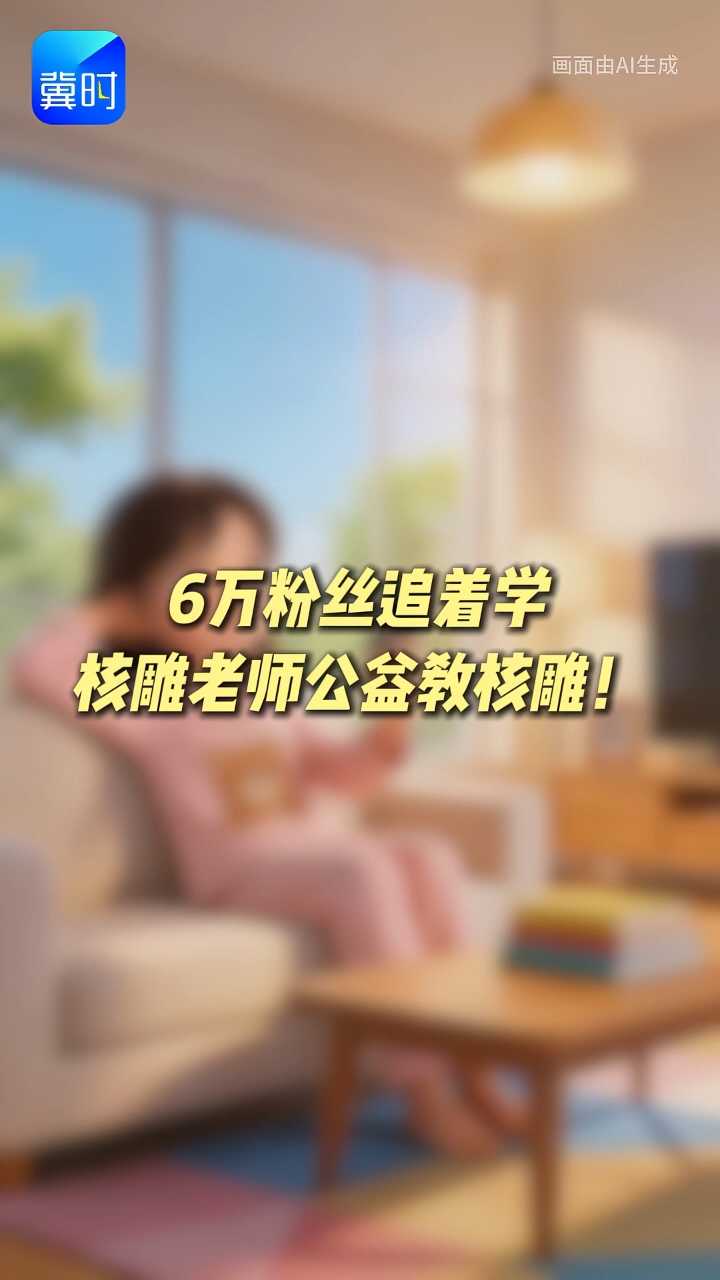 6万粉丝追着学，核雕老师公益教核雕！