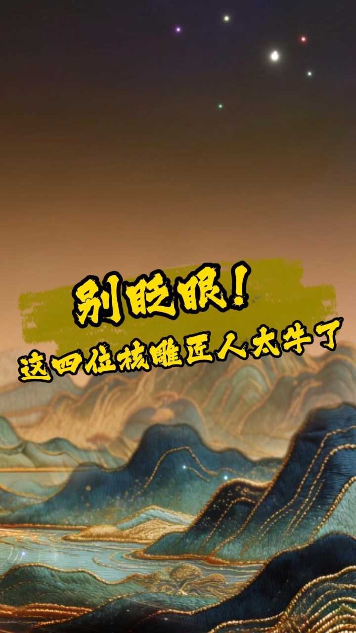 别眨眼！这四位核雕匠人太牛了
