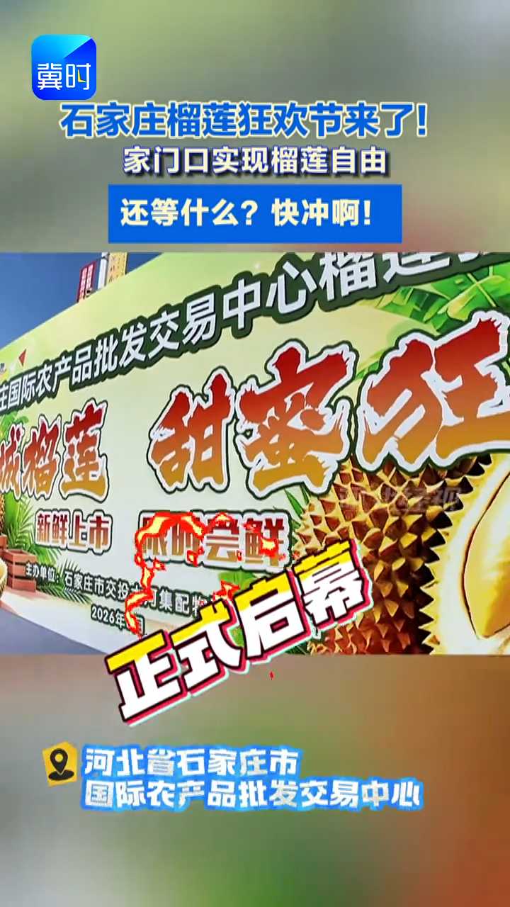 快冲！不用飞东南亚 石家庄这场榴莲狂欢节来了 #石家庄美食 #榴莲控 #夏日水果自由