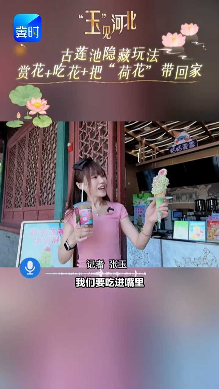 保定古莲池隐藏玩法：赏花＋吃花＋把“荷花”带回家！ #玉见河北 #来我家乡过夏天 #荷花 #古莲花池