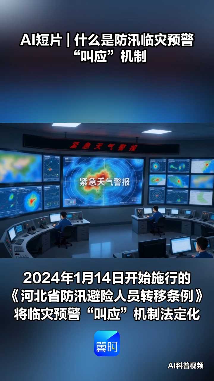 AI短片 | 什么是防汛临灾预警“叫应”机制