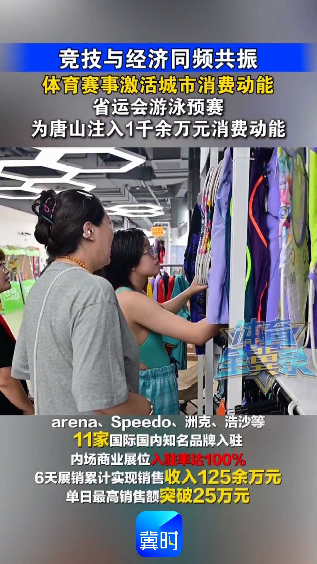 竞技与经济同频共振｜体育赛事激活城市消费动能，省运会游泳预赛，为唐山注入1千余万元消费动能！