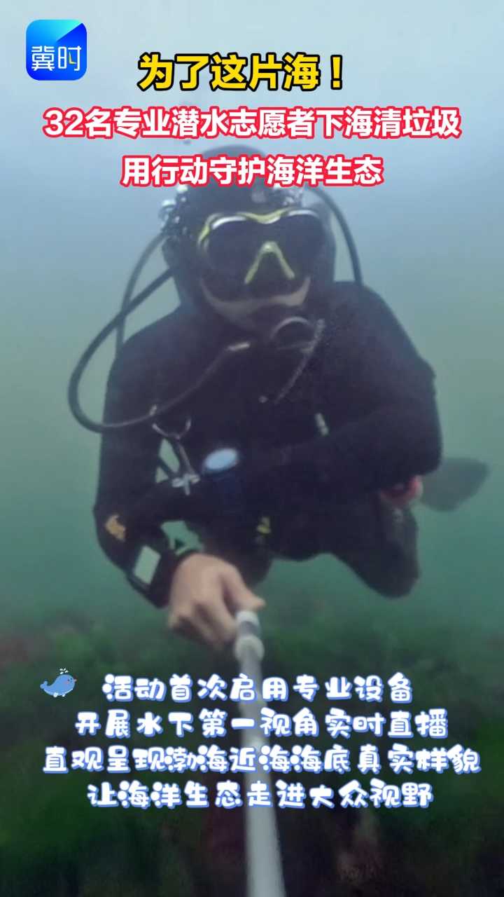 为了这片海 ！32名专业潜水志愿者下海清垃圾 用行动守护海洋生态