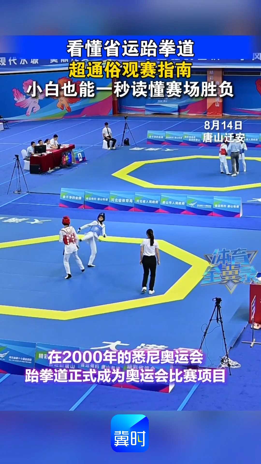 看懂省运跆拳道超通俗观赛指南，小白也能一秒读懂赛场胜负！