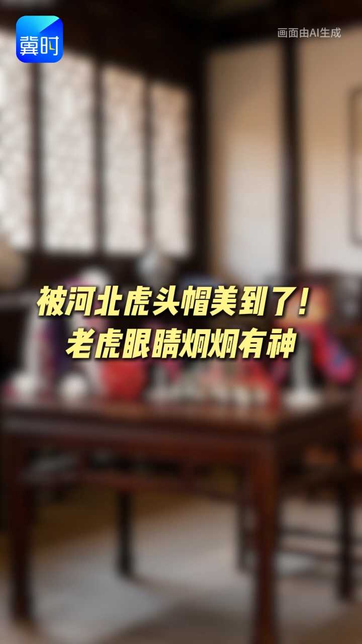 被河北虎头帽美到了！老虎眼睛炯炯有神