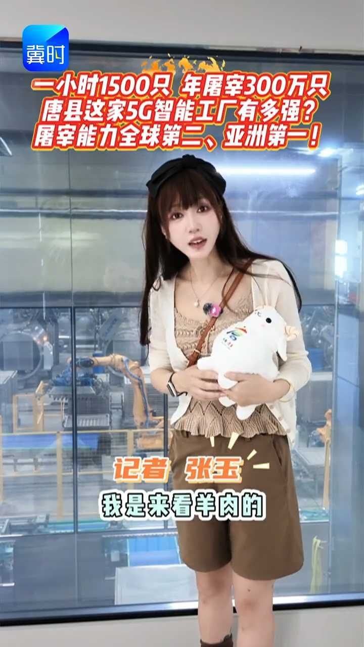 一小时1500只，年屠宰300万只，唐县这家5G智能工厂有多强？屠宰能力全球第二、亚洲第一！#“香”约唐县“羊”誉九州 #第四届唐县肉羊产业高质量发展大会 #中国羊看唐县