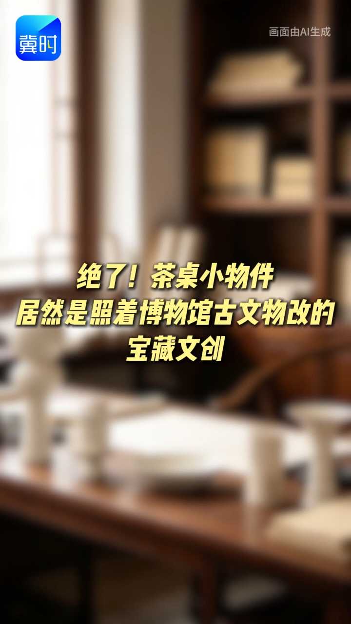 【一件文创作品的诞生】绝了！茶桌小物件居然是照着博物馆古文物改的宝藏文创