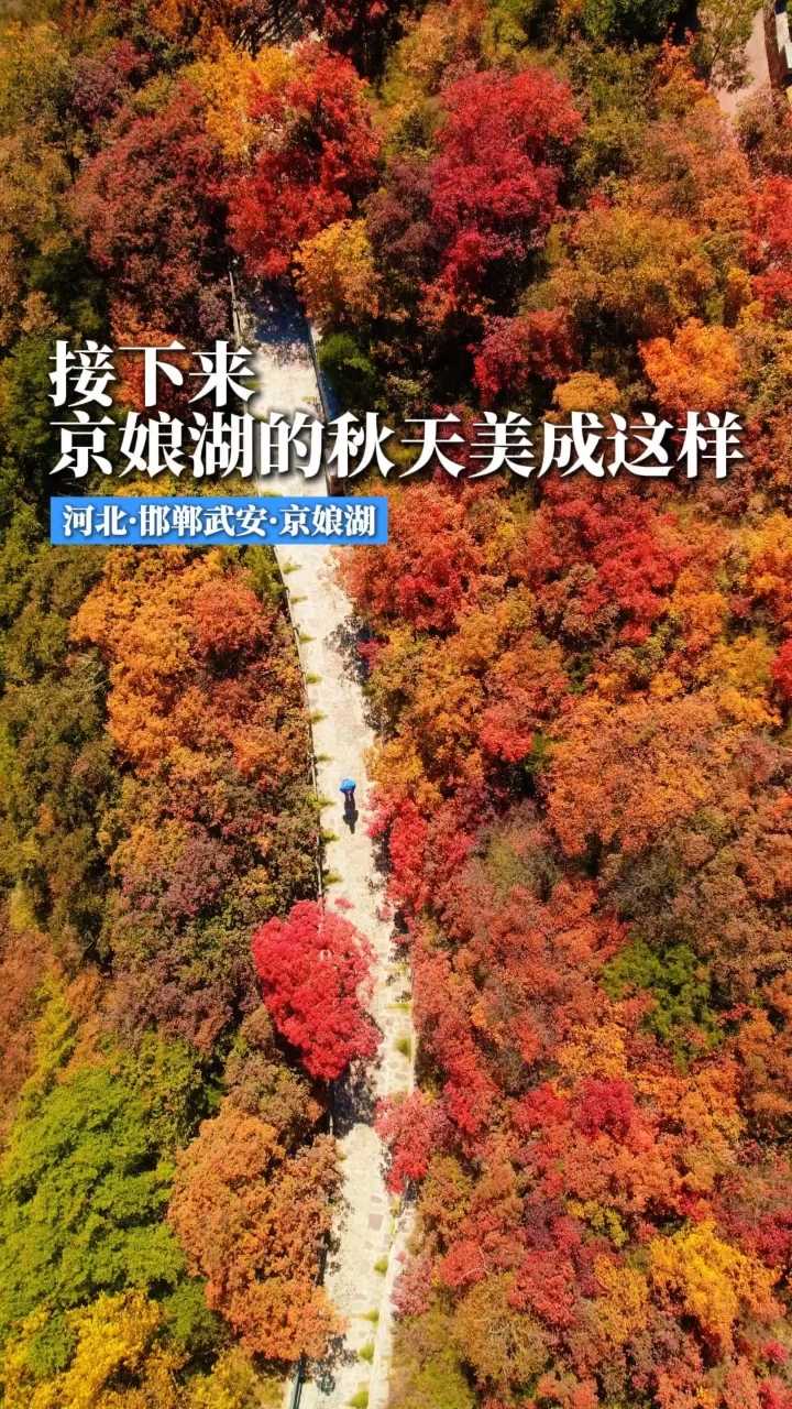 接下来几天，京娘湖的秋天是这样的！